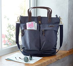 Jasper Blue Canvas Tote