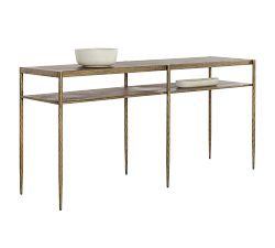 Naini Metal Console Table (68.5")