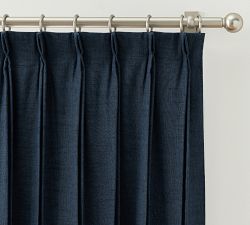 Open Box: Emery Linen Pinch Pleat Blackout Curtain