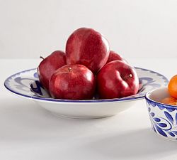 Puebla Porcelain Wide Rim Serving Bowl