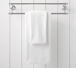 Sculpted Cable Organic Towel