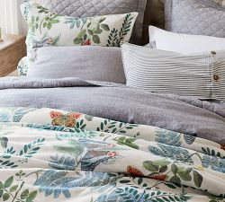 Victoria Botanical Print Duvet Cover &amp; Shams