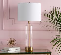 Open Box: Belorun Hand-Blown Glass Table Lamp (29")