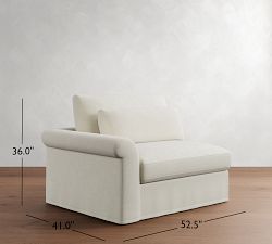 Build Your Own Westwood Roll Arm Deep Seat Slipcovered Sectional