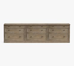 Livingston Media Console with File Cabinets (105")