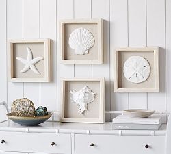 Ocean Object Shadowboxes - Set Of 4
