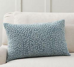 Reign Embroidered Lumbar Pillow Cover