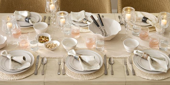 Shell Stoneware Multi-Condiment Server | Pottery Barn