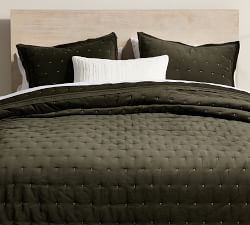 Velvet Tufted Quilted Sham
