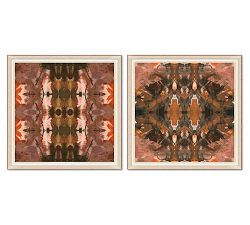 Paprika Ombre Framed Canvas