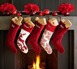 Scroll Quilted Velvet Stockings