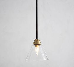 Claremont Flared Glass Pendant (8")