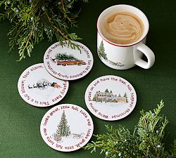 National Lampoon&rsquo;s Christmas Vacation™ Cork Coasters - Set of 4