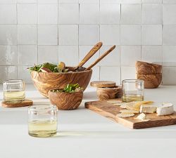 Olive Wood Serving Utensils - Set of 2