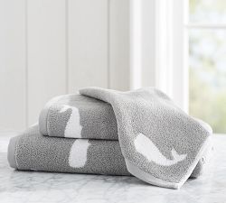 Whale Jacquard Towel