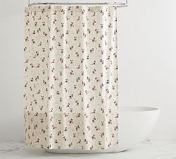 Disney Mickey Mouse Holiday Organic Shower Curtain