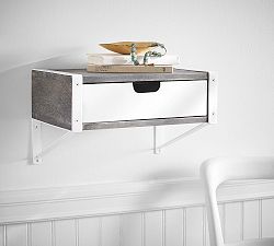 Display Wall Shelf With Drawer