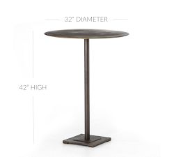 Icarus Round Iron Bar Height Table