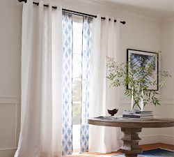 Open Box: Emery Linen Grommet Blackout Curtain
