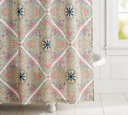Penelope Organic Shower Curtain