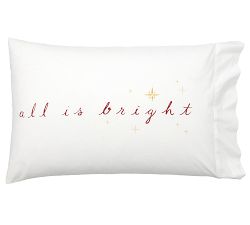 All is Calm, All is Bright Organic Pillowcase Set