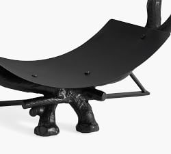 Bronze Antler Fireplace Log Holder