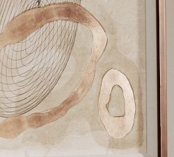 Copper Leaf Cosmo Framed Print by Tina Pressler