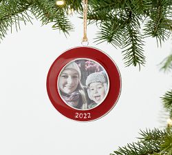 Dated Enamel Framed Ornaments