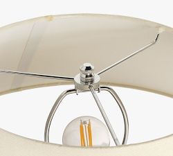 Pyla Round Ceramic Table Lamp (20")