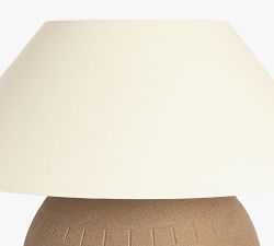 Pyla Round Ceramic Table Lamp (20")
