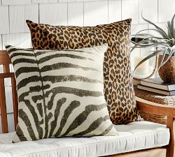 Zebra Print Outdoor Pillow