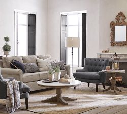 Alexandra Round Marble End Table (24")