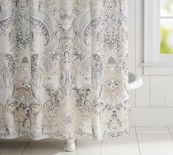 Celeste Cotton Shower Curtain