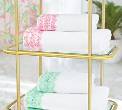 Lilly Pulitzer It's Impawsible Geo Border Towel