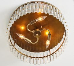 Mallory Crystal Flush Mount (18")