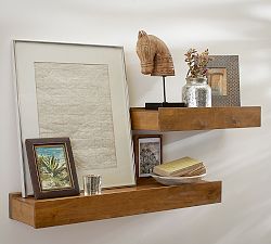 Rustic Wood Floating Shelves