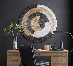 Sierra Handwoven Rattan Disc Wall Art