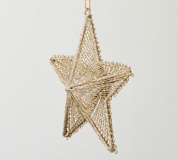 Sparkly Gold Star Ornament
