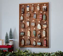 Wooden Houses Wall Advent Calendar