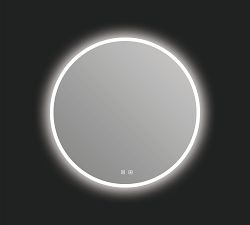 Demi Round Lighted LED Mirror