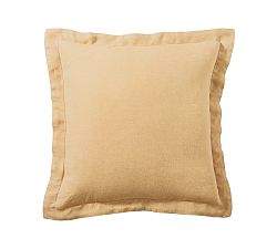 Open Box: Belgian Flax Linen Sham, Euro Set of 2 - Harvest Gold