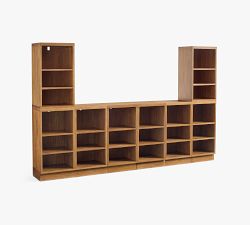 Reed Modular Bar Set with Open Shelves (108")