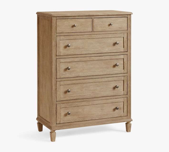 Sausalito 6-Drawer Tall Dresser, Seadrift | Pottery Barn