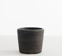 Black Terracotta Outdoor Planters