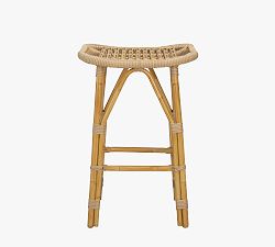 Pottery Barn Salsa Alu-Rattan Stools - Thumbnail 4