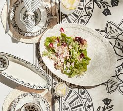 Asfi Outdoor Melamine Serving Bowl &amp; Platter Set