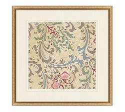 Colorful Damask Framed Paper Print