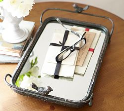 Mirrored Bird Tray