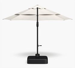 Premium 13' Round Cantilever Outdoor Patio Umbrella - Rustproof Aluminum Frame with Base