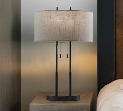 Tuppence Metal Table Lamp (27")